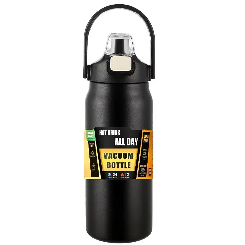 304 Stainless Steel Thermal Mug Outdoor Thermos Portable Tumbler Vacuum Flasks Cold and Hot Sports Water Bottle with Straw