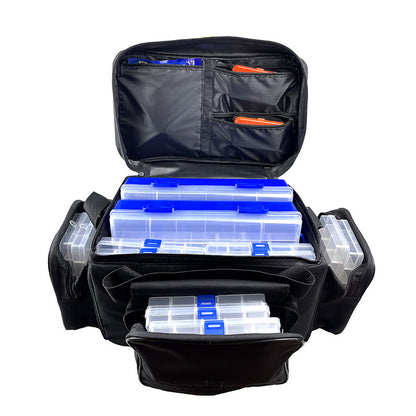 Large Capacity Fishing Tackle Bag with Camouflage Design