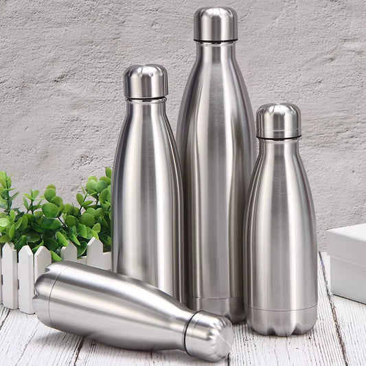 Stainless Steel Water Bottle 1 Liter Free Shipping Items, Drink Bottle for Sport Travel Cups, 500 750 1000Ml Water Bottles