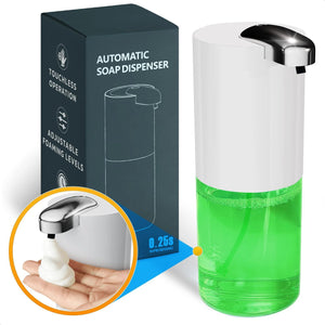 Automatic Soap Dispenser Touchless 13.5 Oz Automatic Hand Soap Dispenser 4 Level Adjustable Foaming Rechargeable & Long Lasting Good for Kitchen Bathroom Hotels Restaurants & Office