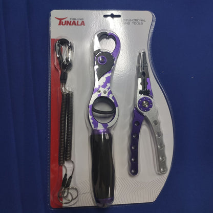 Aluminum Alloy Fishing Pliers and Fish Grip Set