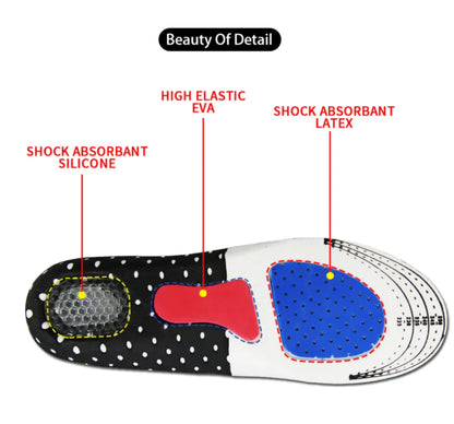 Shock-Absorbing EVA Insoles