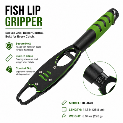 GripScale™ Aluminum Fish Gripper with Built-In Weighing Scale