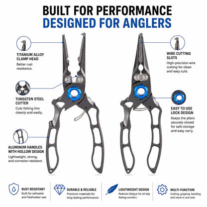 ProCut™ Multi-Tool Fishing Pliers with Tungsten Cutter
