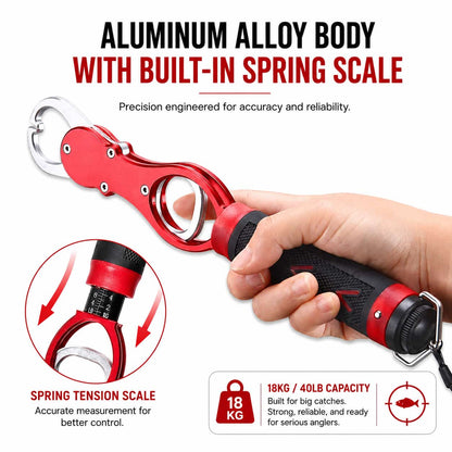 GripPro™ Fish Lip Gripper with Built-In Scale