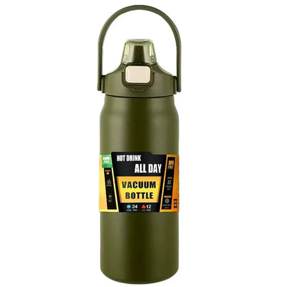 304 Stainless Steel Thermal Mug Outdoor Thermos Portable Tumbler Vacuum Flasks Cold and Hot Sports Water Bottle with Straw